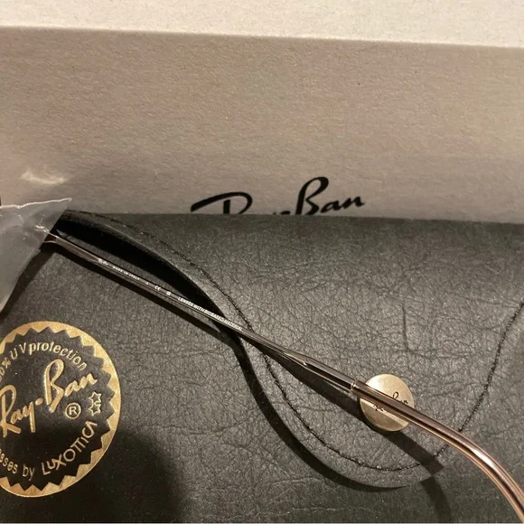Ray-Ban RBR0101S Sunglasses Unisex Gunmetal / Brown 59mm New 100% Authentic - Picture 7 of 8